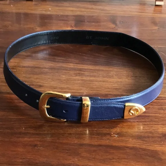 St. John | Accessories | St John Vintage Navy Blue Belt  display picture 1
